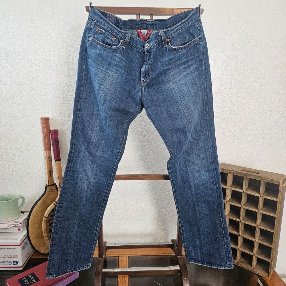 Vintage Made in USA Lucky Brand Sundown Straight Jeans 14 32 100 Cotton Y2K